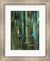 Framed Turquoise Bamboo II