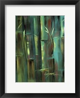 Framed Turquoise Bamboo II