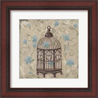 Framed Decorative Bird Cage II