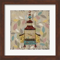 Framed Decorative Bird Cage III