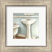 Framed Porcelain Bath I