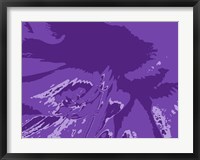 Framed Amaryllis Pistils up close on Purple