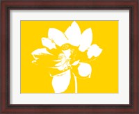 Framed Lilly on Yellow