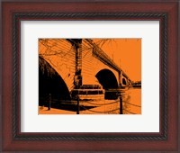 Framed London Bridges on Orange