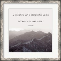 Framed Journey Of A Thousand Miles