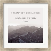 Framed Journey Of A Thousand Miles