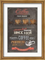 Framed Coffee Menu II