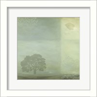 Framed 'Blue Horizon 1' border=