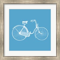 Framed Blue Bicycle