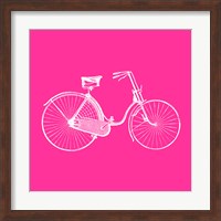 Framed Pink Bicycle
