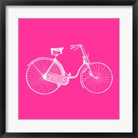 Framed Pink Bicycle