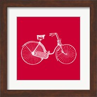 Framed Red Bicycle