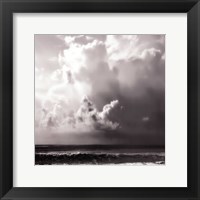 Framed Ocean Storm II Sq. BW