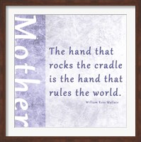 Framed Hand that Rocks the Cradle