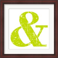 Framed Lime Ampersand