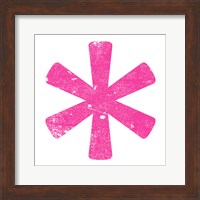 Framed Pink Asterisk