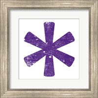 Framed Purple Asterisk