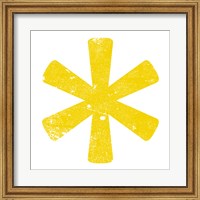 Framed Yellow Asterisk