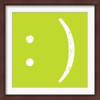 Framed Lime Smiley