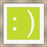 Framed Lime Smiley