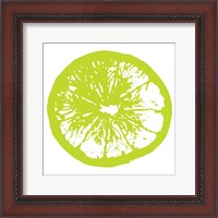 Framed Lime Orange Slice