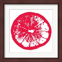 Framed Red Orange Slice