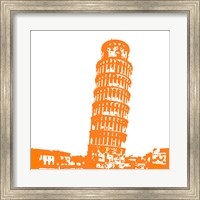 Framed Pisa in Orange