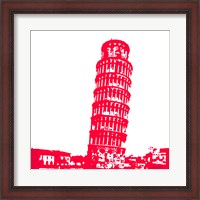 Framed Pisa in Red