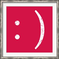 Framed Red Smiley