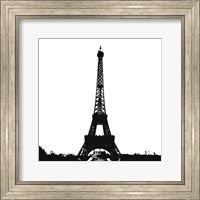 Framed Black Eiffel Tower
