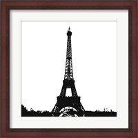 Framed Black Eiffel Tower