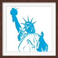 Framed Liberty in Blue