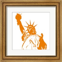 Framed Liberty in Orange