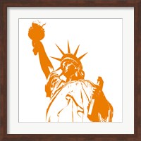 Framed Liberty in Orange