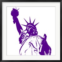 Framed Liberty in Purple