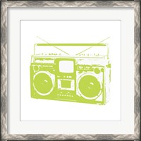 Framed Lime Boom Box