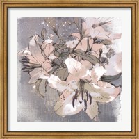 Framed Painted Lilies I