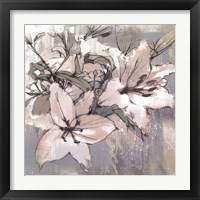 Framed Painted Lilies II