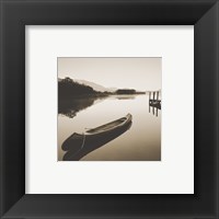 Framed Lake Shore I - Sepia