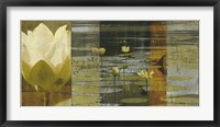 Lotus Panel I Framed Print