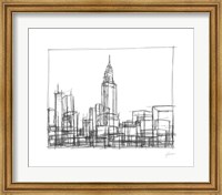 Framed Wire Frame Cityscape II