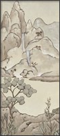 Framed Non-Embellished Chinoiserie Landscape II