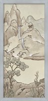 Framed Non-Embellished Chinoiserie Landscape II