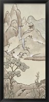 Non-Embellished Chinoiserie Landscape II Framed Print