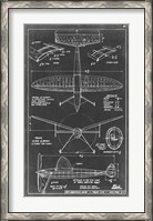 Framed Aeronautic Blueprint III
