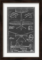 Framed Aeronautic Blueprint III