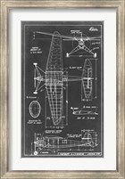 Framed Aeronautic Blueprint IV