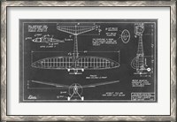Framed Aeronautic Blueprint VI