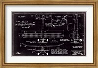 Framed Aeronautic Blueprint VII