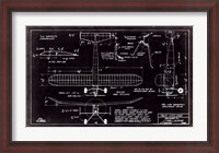 Framed Aeronautic Blueprint VII